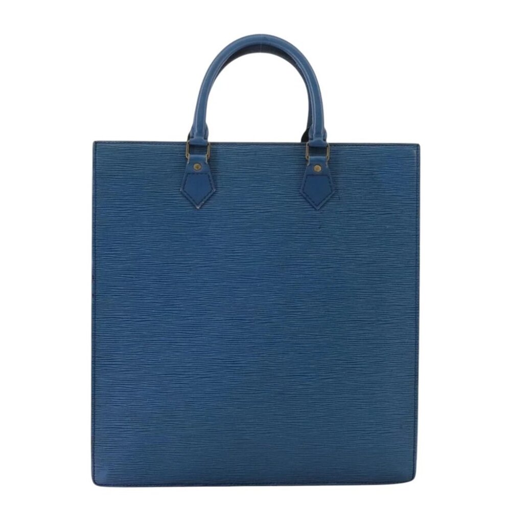 LOUIS VUITTON Epi Sac Plat Hand Bag Blue LV - Picture 2 of 14